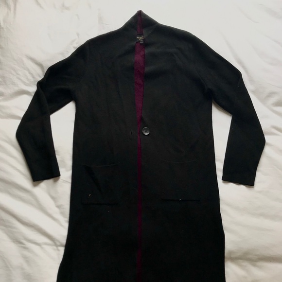 Sweaters - Super Cute- Black Duster Cardigan